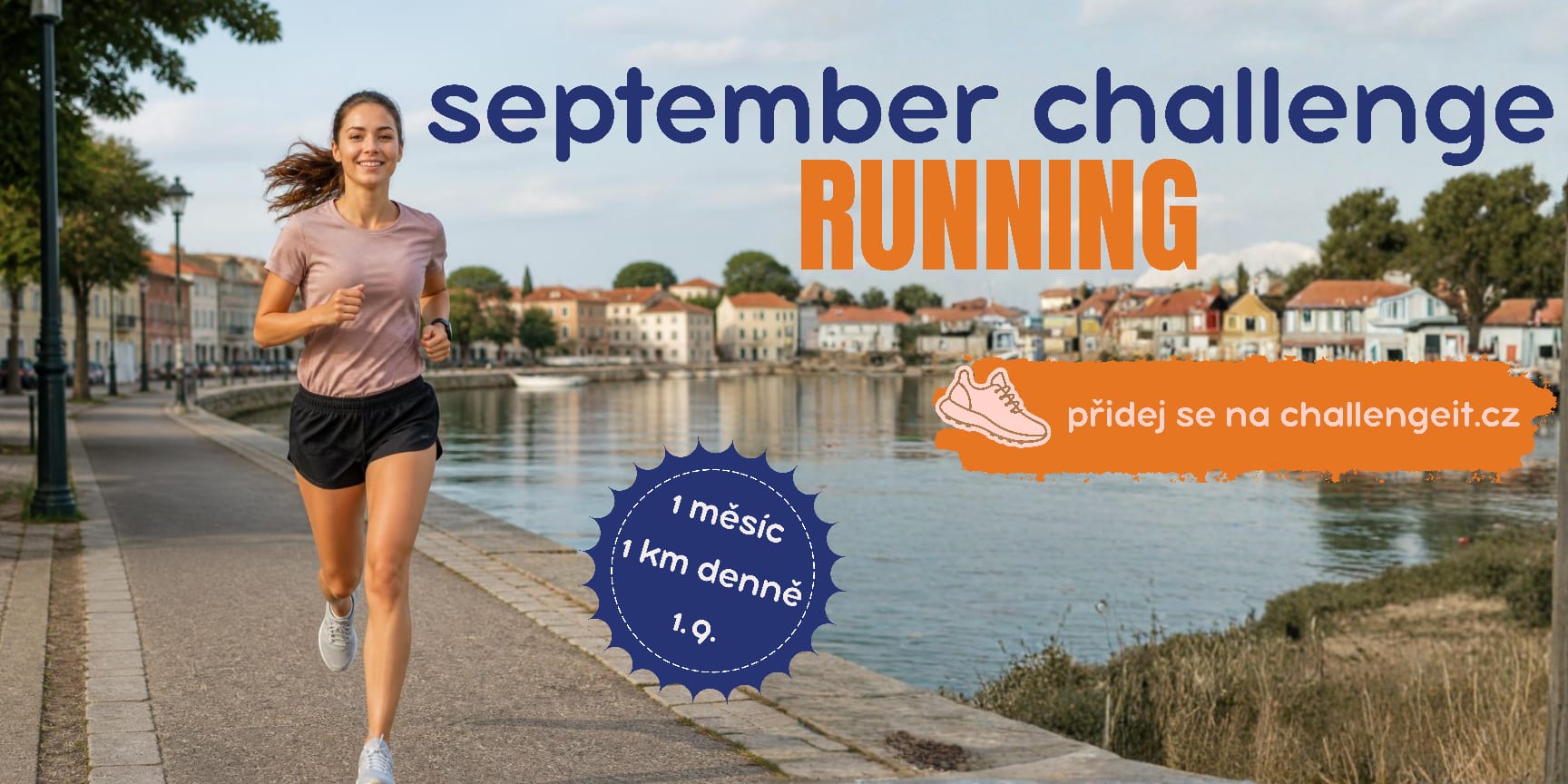 September Running Challenge — 1 km denně, začínáme 1. září